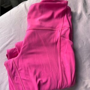 Lululemon Align Pink High-Rise Leggings with pockets 25”